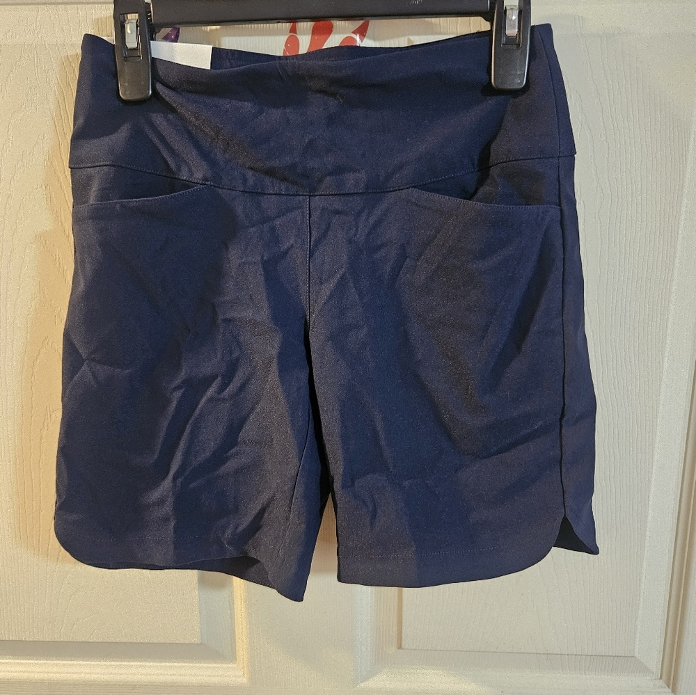 LADY Hagen Women's Sculpt 7’’ Golf Shorts: NAVY BLUE: SIZE SMALL